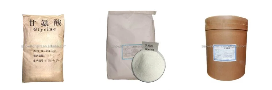 Food Additives Glycine 56-40-6 Food Grade L Glycine Powder L-Glycine